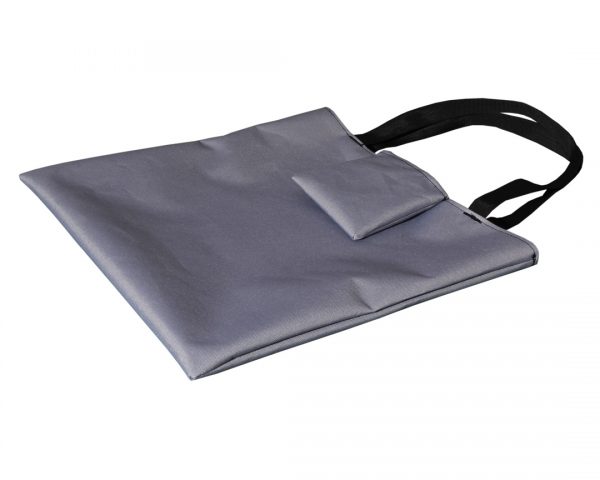 Składana torba wodoodporna na zakupy siwa